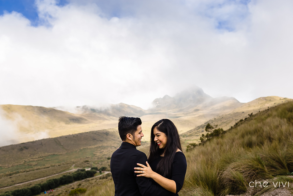 Couple at Teleferiqo Quito